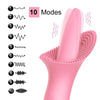 10 Modes Dildo Tongue Vibrator Nipple Massage - Lusty Age
