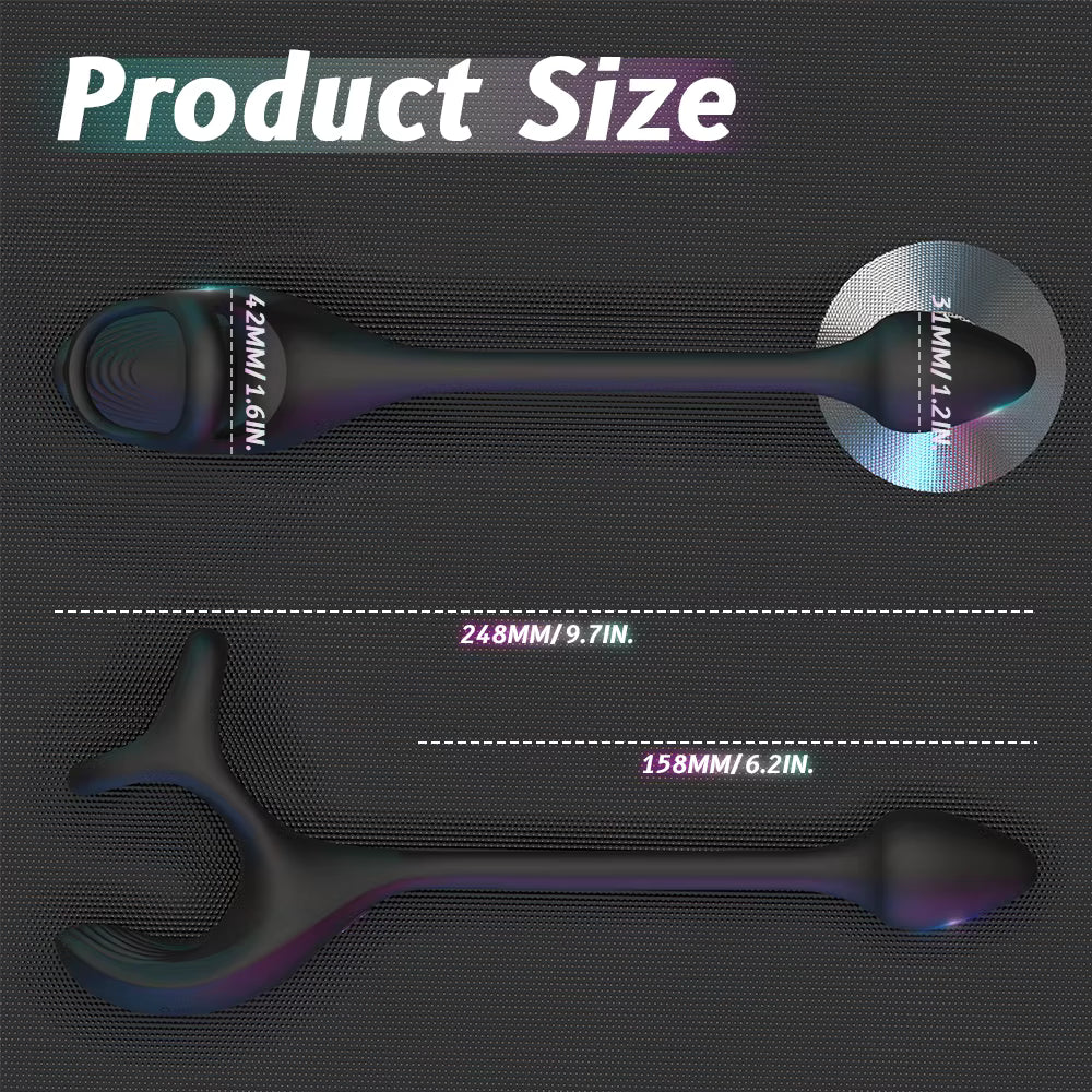 AlphaPlug Prostate Massager for Men with Vibrating Cock Ring