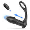 10 Thrilling Vibration 3 Thrusting Silicone Remote Control Cock Ring Anal Vibrator - Lusty Age