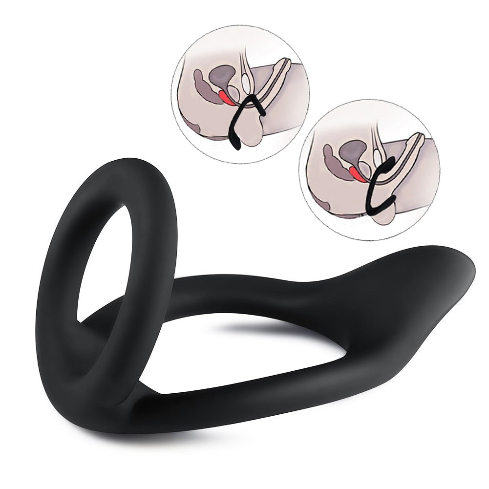 Ejaculation Lock Silicone Penis Ring - Lusty Age