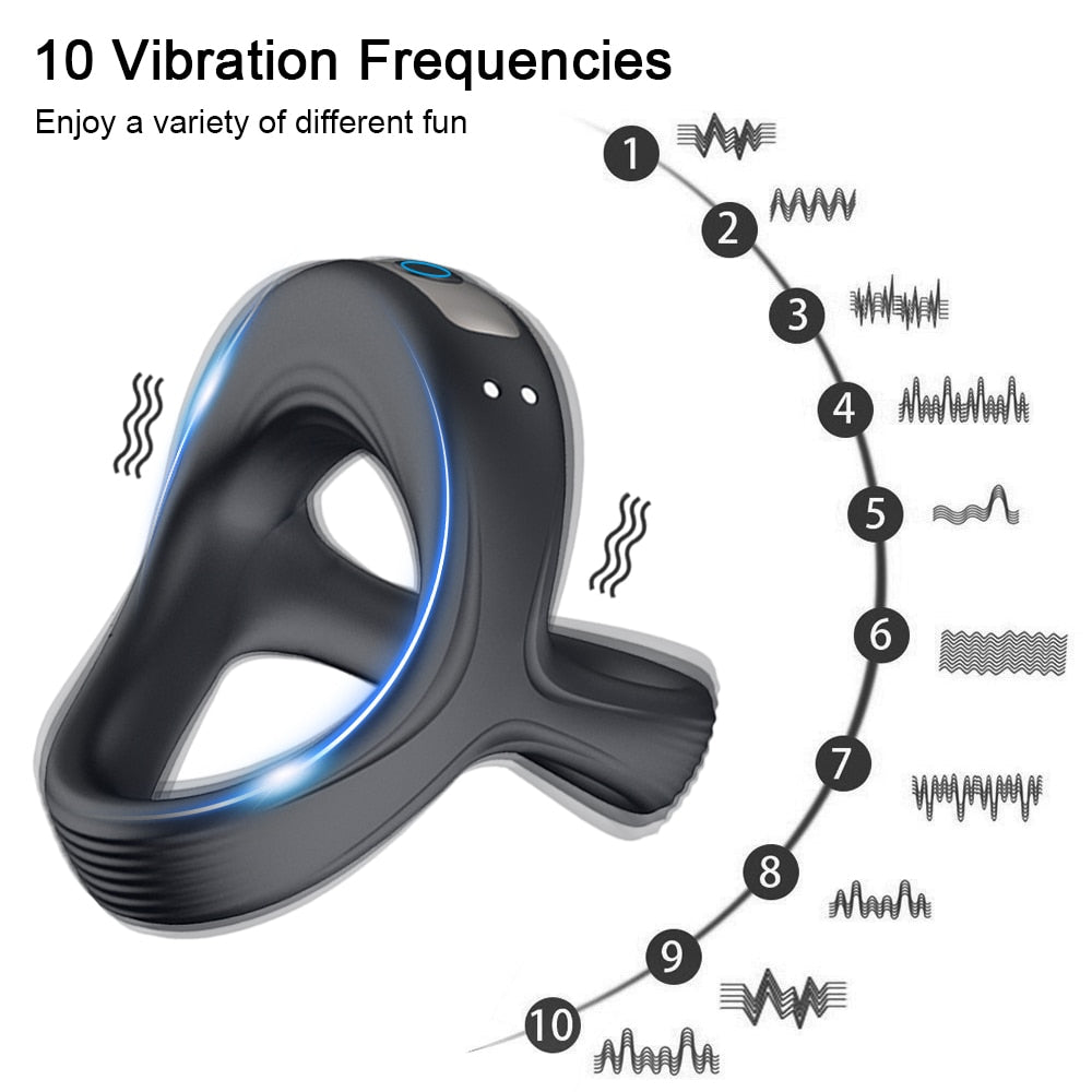Vibrating Penis Ring for Men Erection Support - Lusty Age