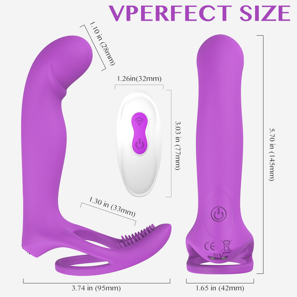 Couples Long Lasting Erection Penis Vibrator And Vagina Clitoris Stimulator - Lusty Age