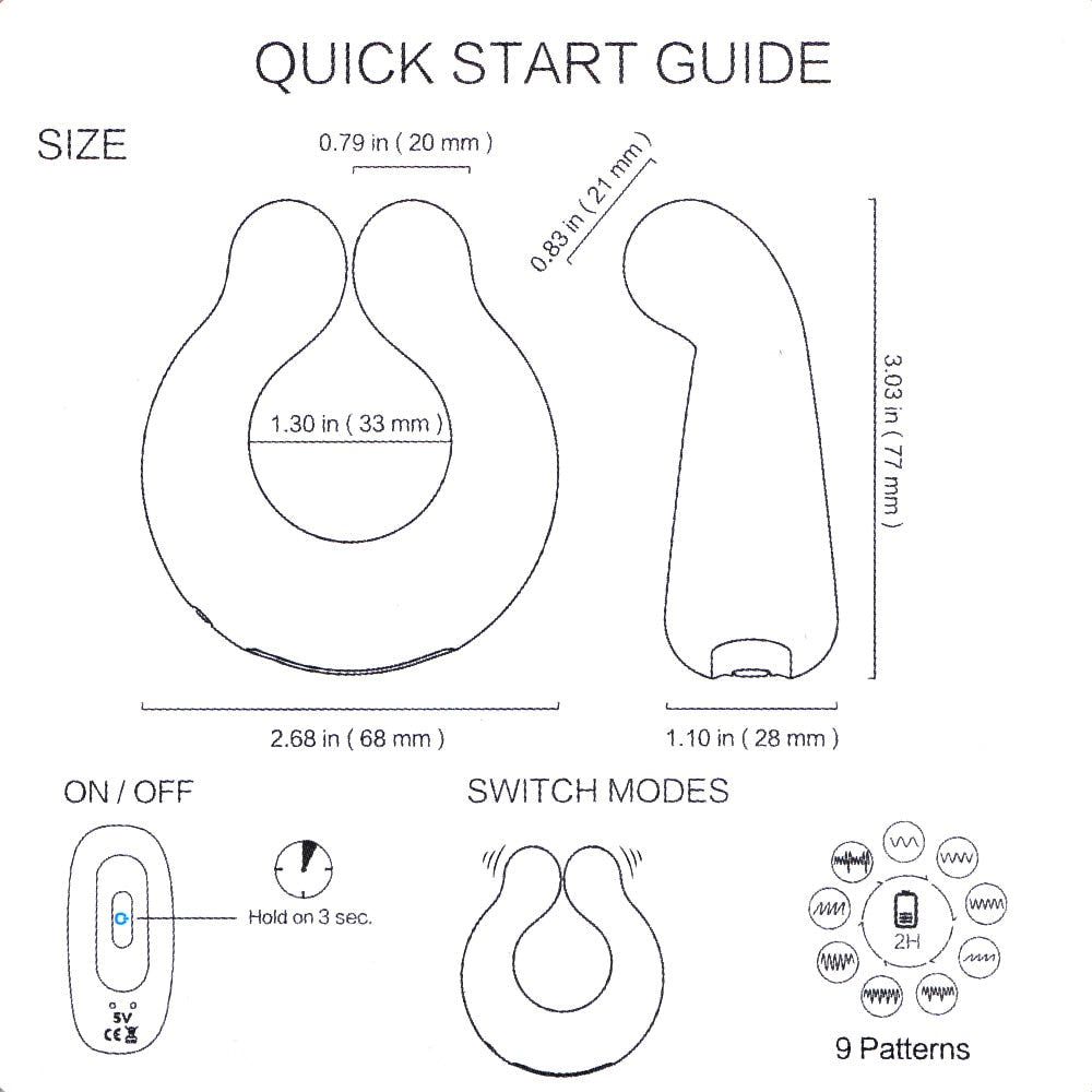 Cock Ring Couple Vibrator for Penis & Clitoral Stimulation - Lusty Age